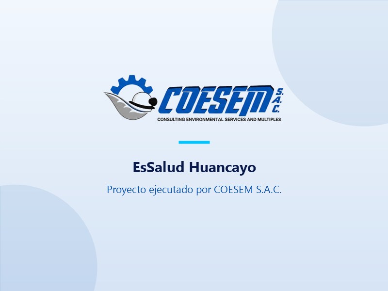 Proyecto EsSalud Huancayo, ejecutado por COESEM S.A.C.